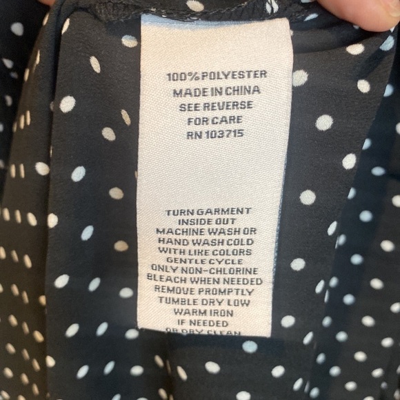 Nanette Lepore Polka Dot Sleeveless Ruffle Hem Dress - Size 6 - Picture 10 of 10